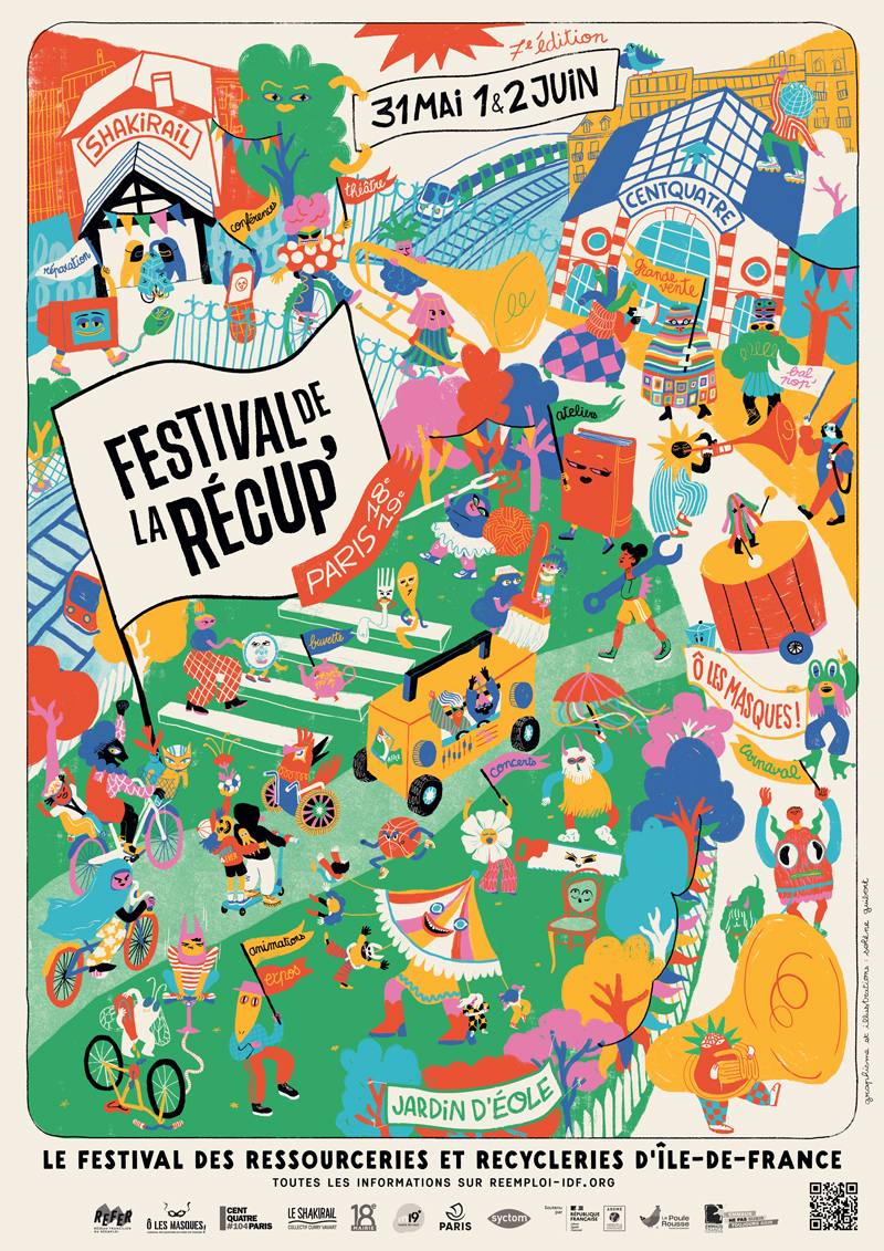 Affiche du festival de la récup' de Paris