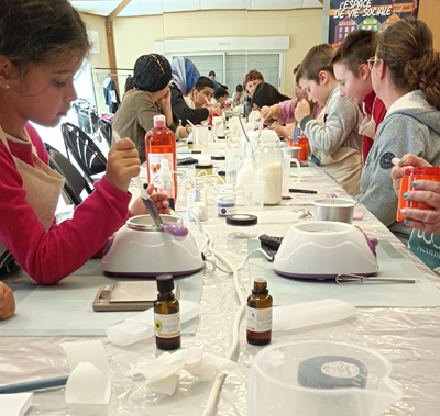 atelier cosmétique pour le CCAS de la ville de franconville