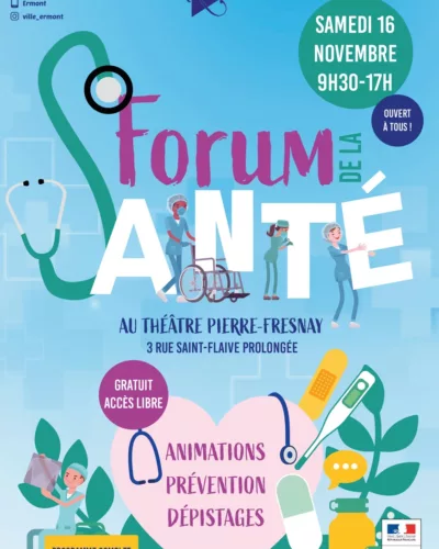 Affiche du Forum de la Santé d'Ermont